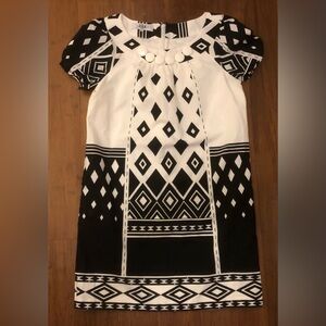 Tibi Dress Sheath Puff Sleeve Jewel Neck Wedding 100% Cotton Garden Party 4